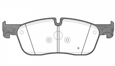 OPEN PARTS bpa163300 -  Комплект тормозных колодок, дисковый тормоз